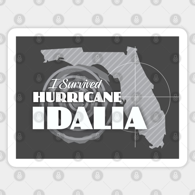 I Survived Hurricane Idalia Sticker by Dale Preston Design